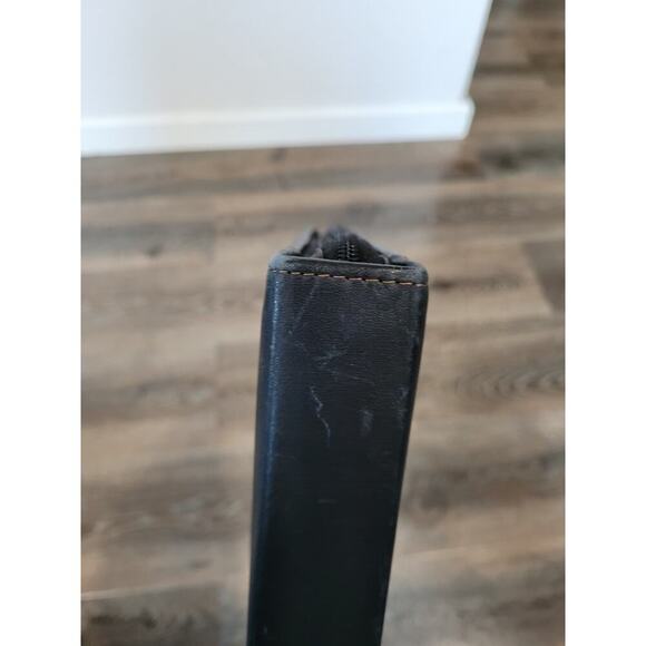 Scully Soft Plonge Black Leather Personal Planner Bag Zip 11 x 13.5 x 2 #8 - Picture 4 of 7